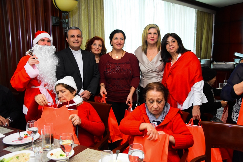 Hilton Beirut Metropolitan Palace's Christmas lunch for the elderly people